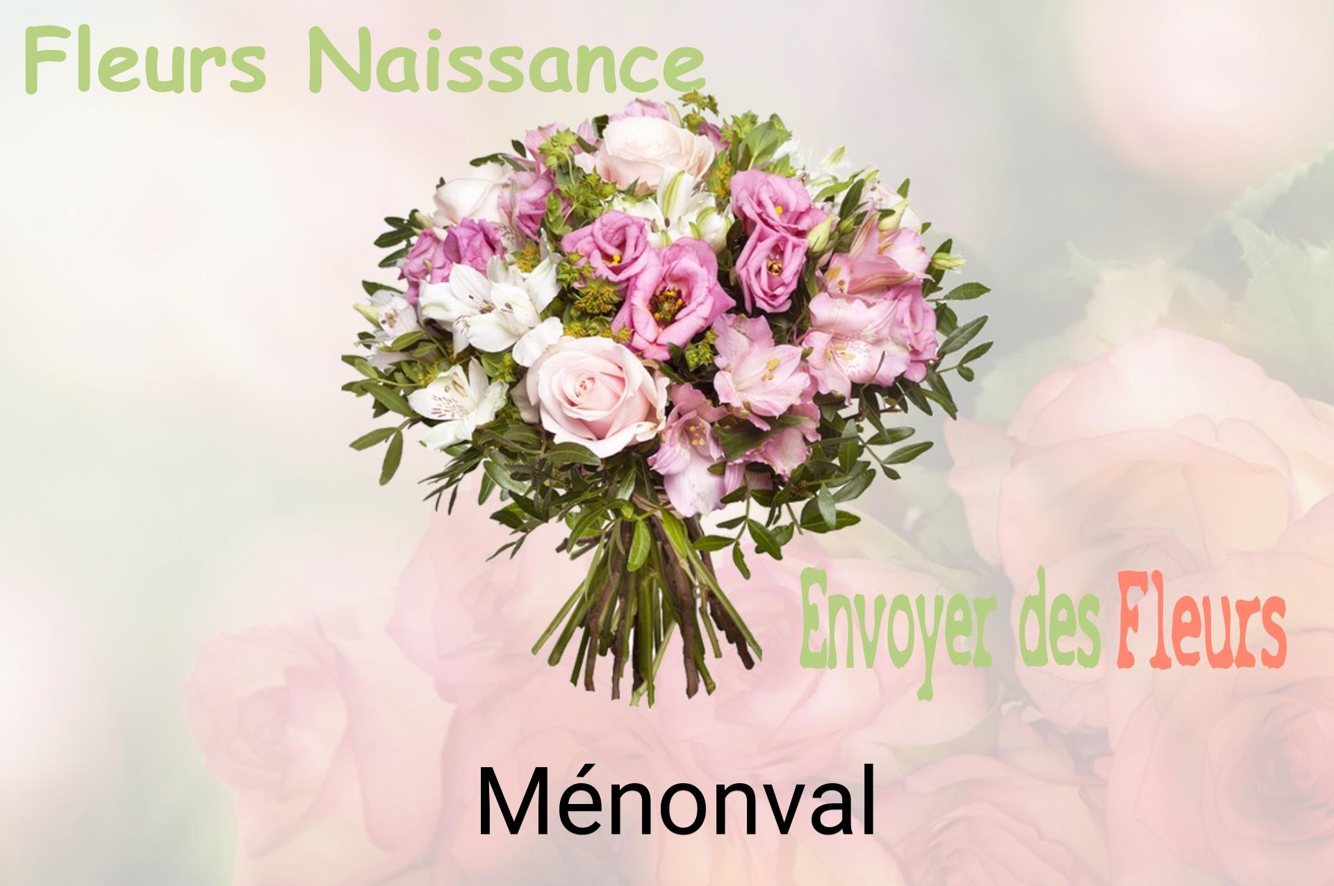 Bouquet de fleurs de naissance livré à Ménonval